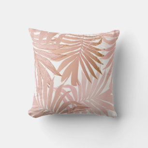 Nature seamless pattern. Hand drawn abstract tropi Cushion