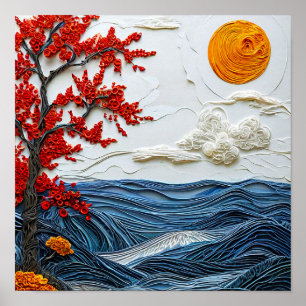 Nature seascape poster