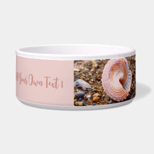 NATURE SEASHELL STONY PEBBLE PHOTO IMAGE PINK TEXT