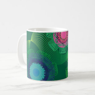 Nature Shapes and Lines Patterns  Coffee Mug