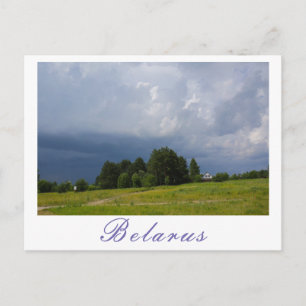 Nature Sky Landscape Rural Scenery Village Belarus Postcard