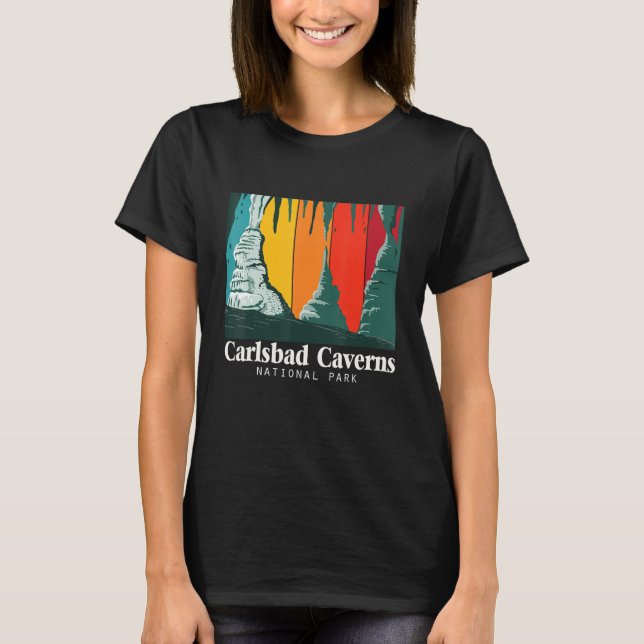 Nature Souvenir New Mexico Carlsbad Caverns Nation T-Shirt (Front)