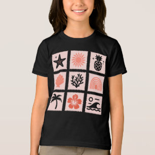 Nature stamp collage Tri-Blend shirt