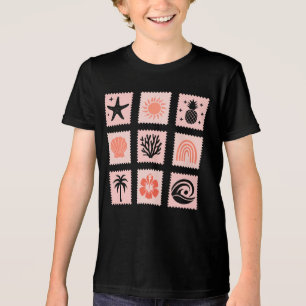 Nature stamp collage Tri-Blend shirt