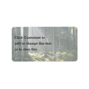 Nature Themed Label