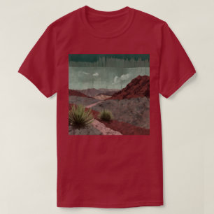 Nature themed vintage collage T-shirt