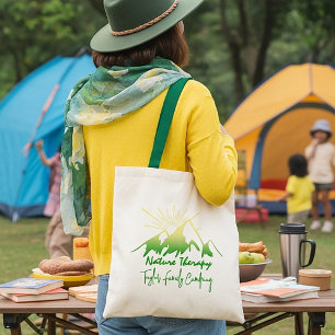 Nature therapy Family camping personalised Tote Bag