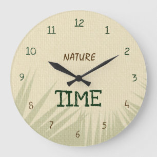 Nature Time Botanical Large Clock
