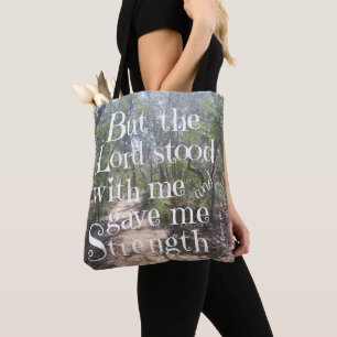 Nature Tote w/ Verse from Timothy 4:17