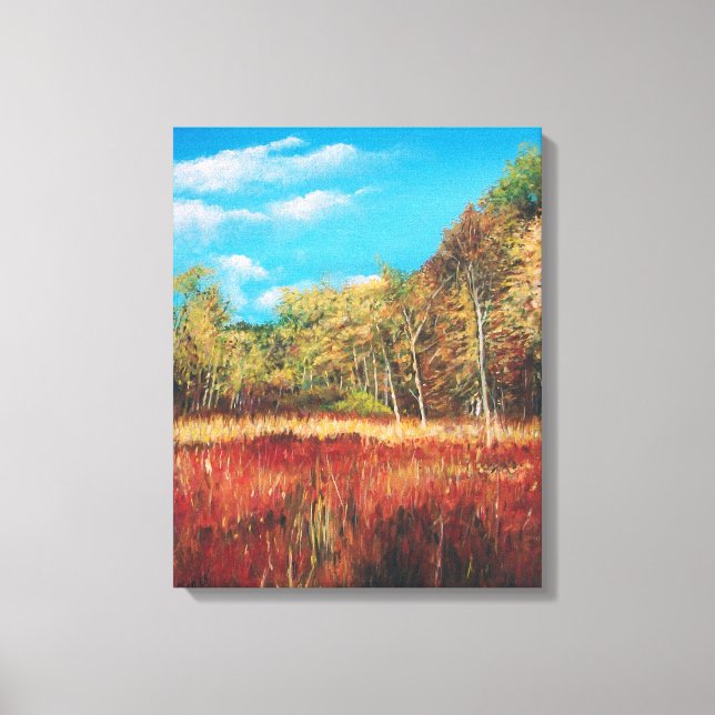 Nature Trail Acrylic Painting | Wrapped Canvas (Front)