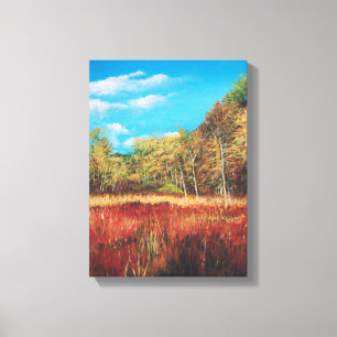 Nature Trail Acrylic Painting   Wrapped Canvas