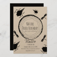 Nature Trail Insect Bug Butterfly Birthday Rustic