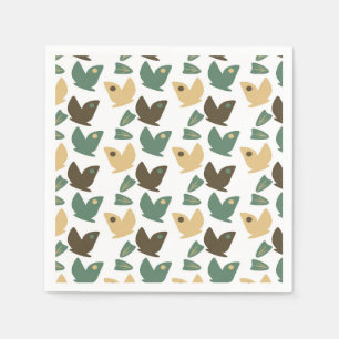Nature Trail Woods Adventure Butterfly Birthday Napkin