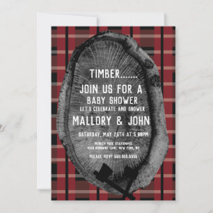 Nature Trail Woods Adventure Lumbar Jack Invitation