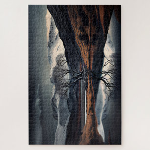 Nature Tranquil Beauty Reflected In Calm Water  Jigsaw Puzzle