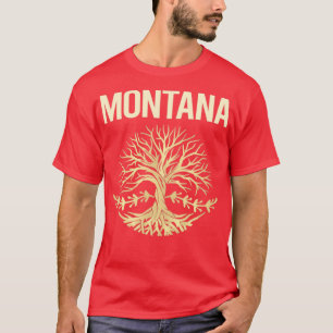Nature Tree Of Life State Montana T-Shirt