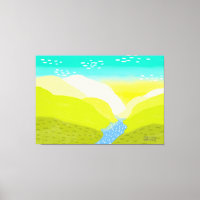 Nature vivid bright colour hills river original ar