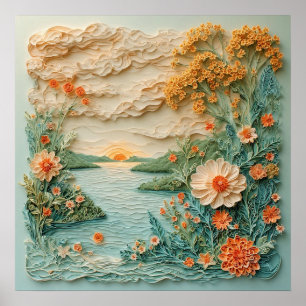 Nature Wall Art for Peaceful Home Decor & Gift 🌅