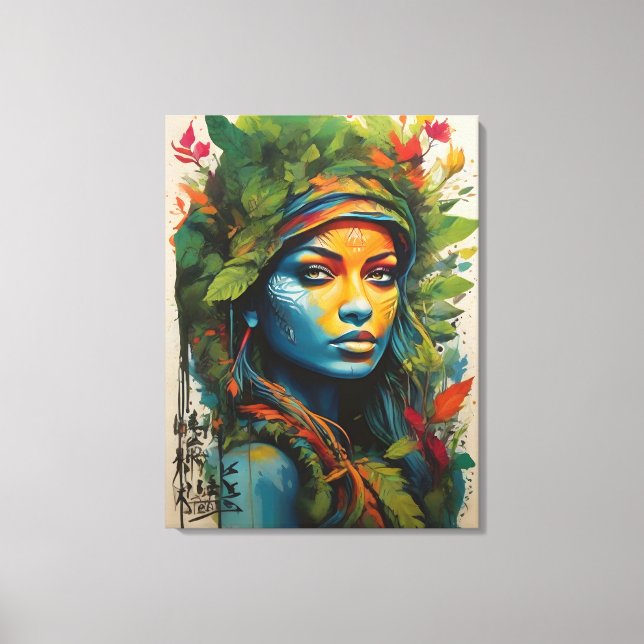 Nature Warrior Canvas Art (Front)