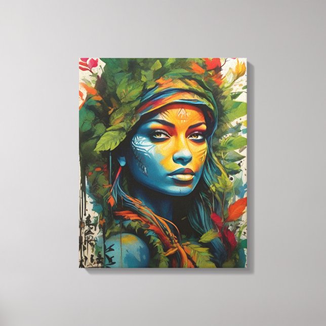 Nature Warrior Canvas Art (Front)