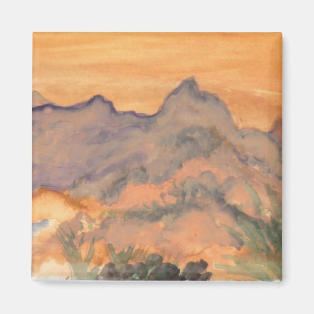 Nature watercolor magnet (Front)