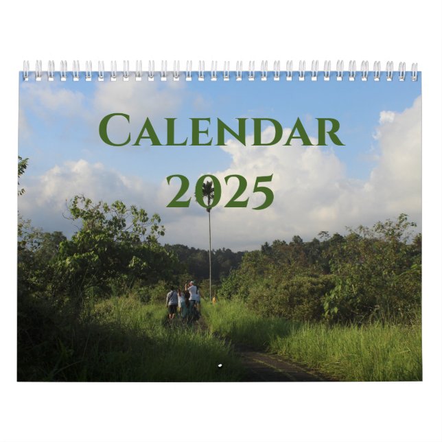 nature waterfall image add your text 2025 contact  calendar (Cover)