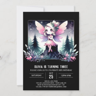 Nature Whimsy Fairy Birthday Invitation