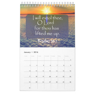 Nature with Bible Verses 2016 Calendar