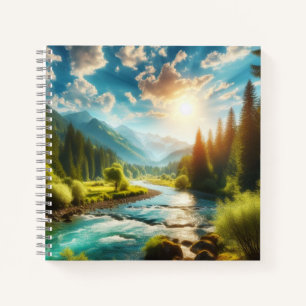 Nature With River  Notebook