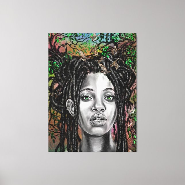 Nature Woman Canvas Print (Front)