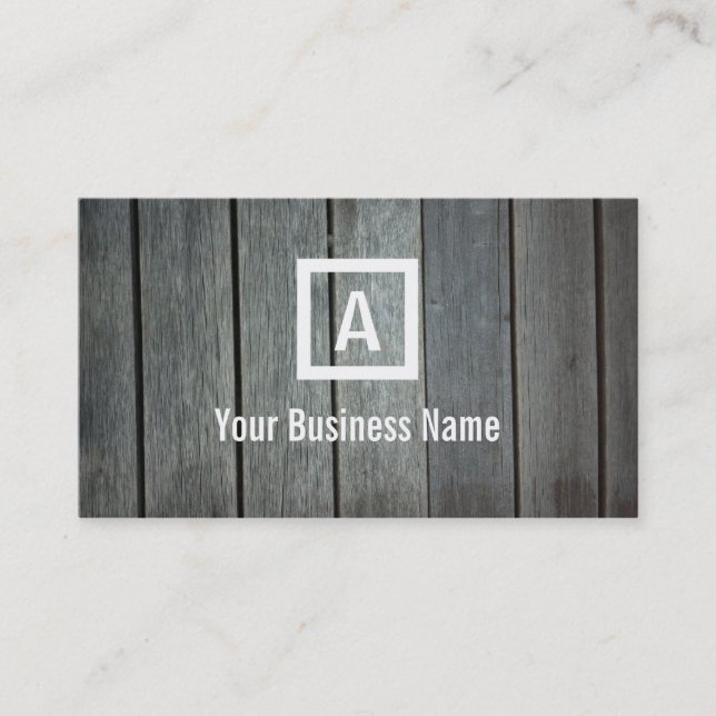 Nature Wood Stripes Business Card (Front)