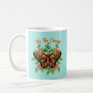 Nature's Beauty Colourful Butterfly and Flowering Coffee Mug