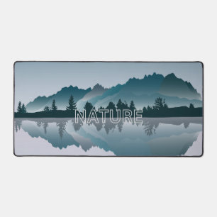 Nature's Beauty Mountain Reflection Desk Mat