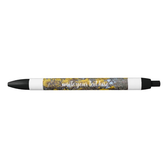 Nature's bloom black ink pen (Front)