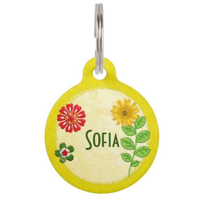 Natures Bounty Jewelled FULL PERSONALIZED Pet Tag (Front)
