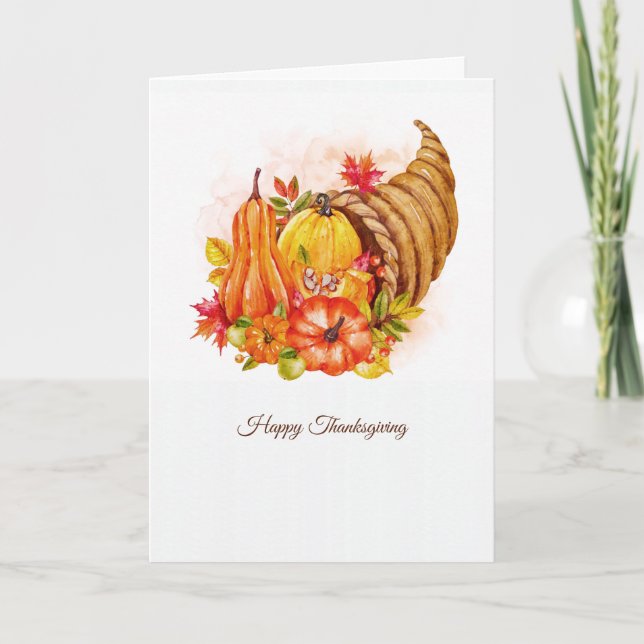 Natures Bounty Thanksgiving Card OPTIONAL photo (Front)