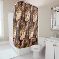 Nature's Camo/Spring Morel Shower Curtain