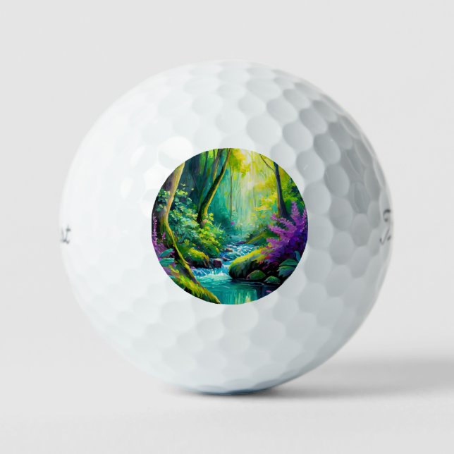 Nature's Chromatic Harmony Golf Balls (Front)