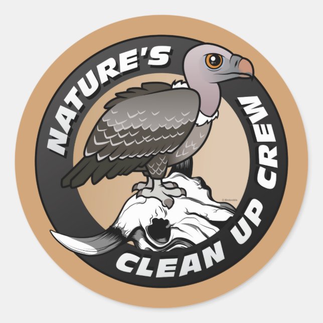 Nature's Clean Up Crew Classic Round Sticker (Front)