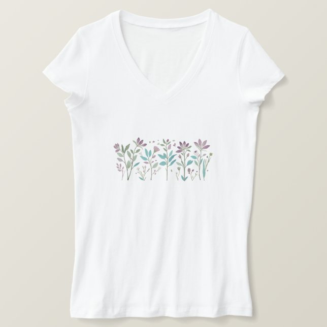 Nature's Colourful Bouquet T-Shirt (Design Front)