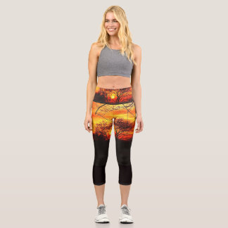 NATURES CONCERT OF COLOR CAPRI LEGGINGS
