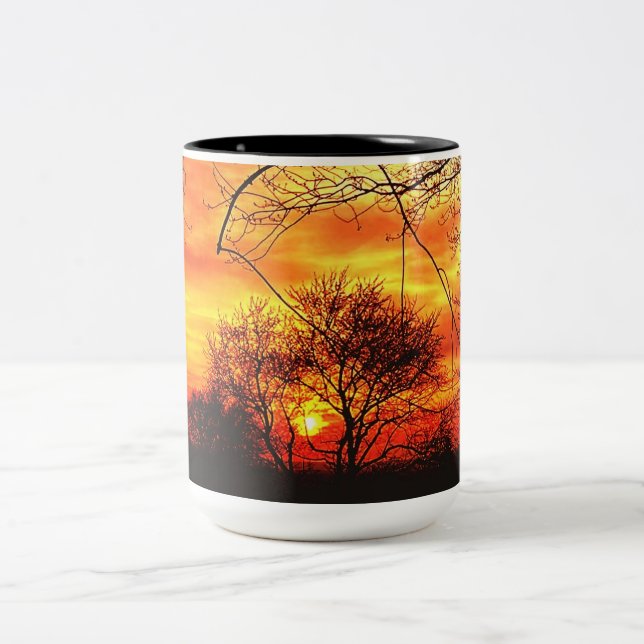 NATURES CONCERT OF COLOR  Two-Tone COFFEE MUG (Center)
