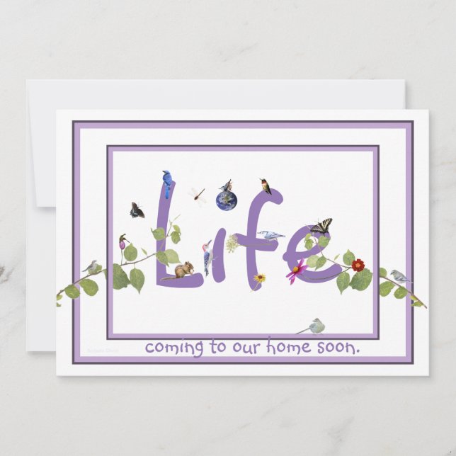 Nature's Delight-Baby shower: invitation (Front)
