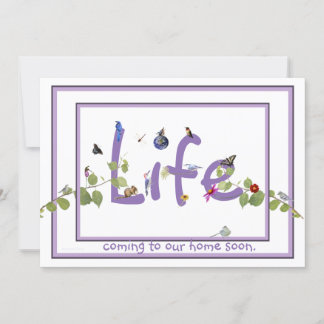 Nature's Delight-Baby shower: invitation