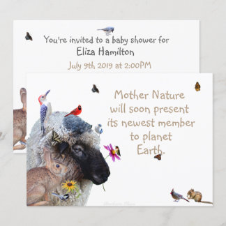 Nature's Delight-Baby shower: invitation