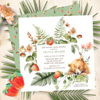 Nature's Delight Bear Baby Shower Invitation