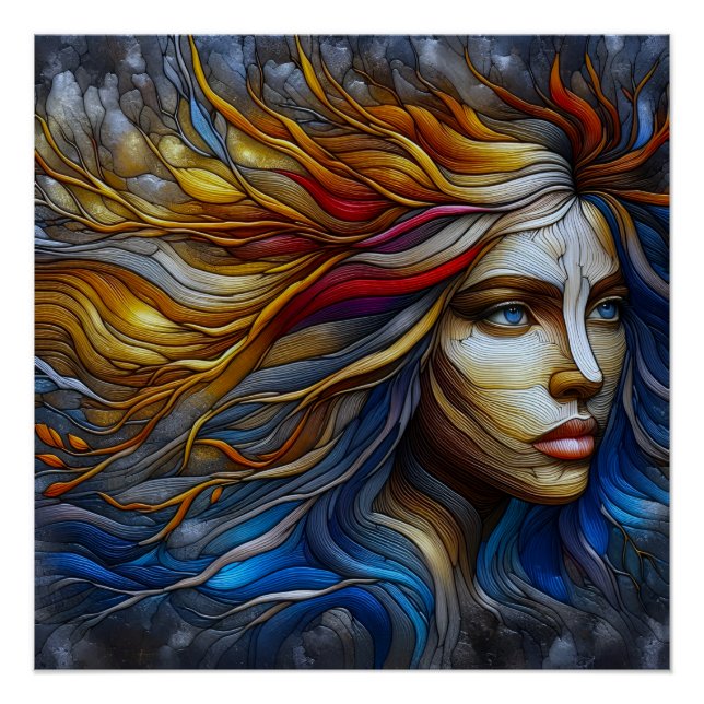 Nature's Embrace - AI Era Poster (Front)