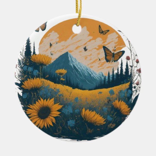 Nature's Embrace Ceramic Tree Decoration (Front)