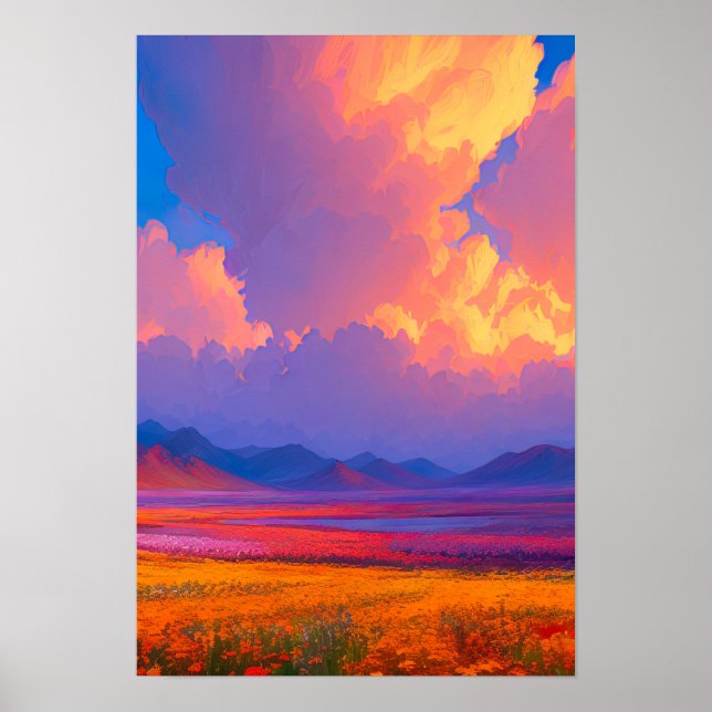 Nature's Evening Palette Poster (Front)