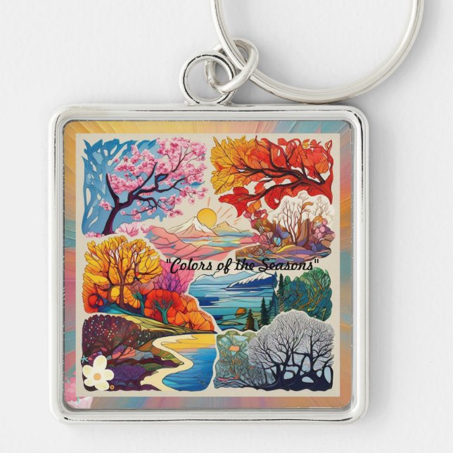 "Nature's Ever-Changing Tapestry" Key Ring (Front)